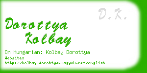 dorottya kolbay business card